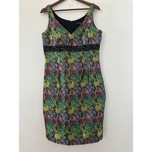 Carmen Marc Valvo Fit And Flare Cocktail Dress sz 12